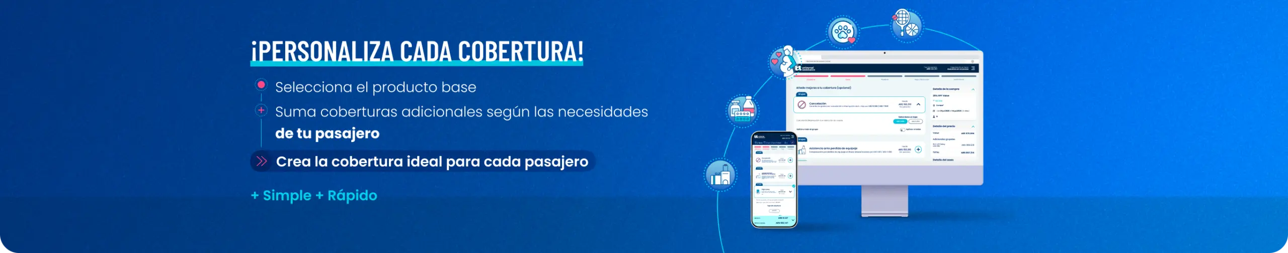 Personaliza cada cobertura