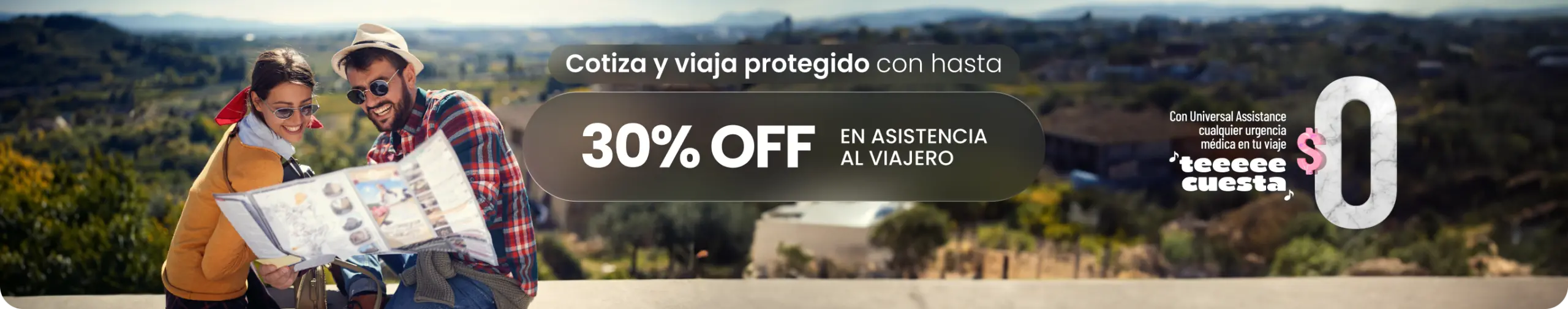 Hasta 30% OFF en asistencia al viajero